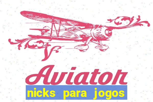 nicks para jogos de tiro